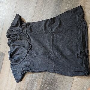 Gray v neck tee